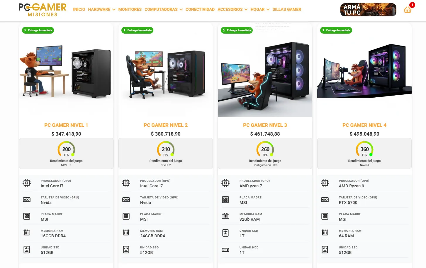Misiones Gamer